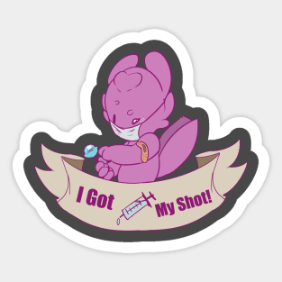 I got my Shot Sticker